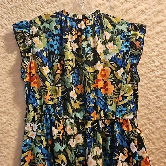 Bloomchic Dress size 12 Floral Tiered Dress - Picture 13 of 15
